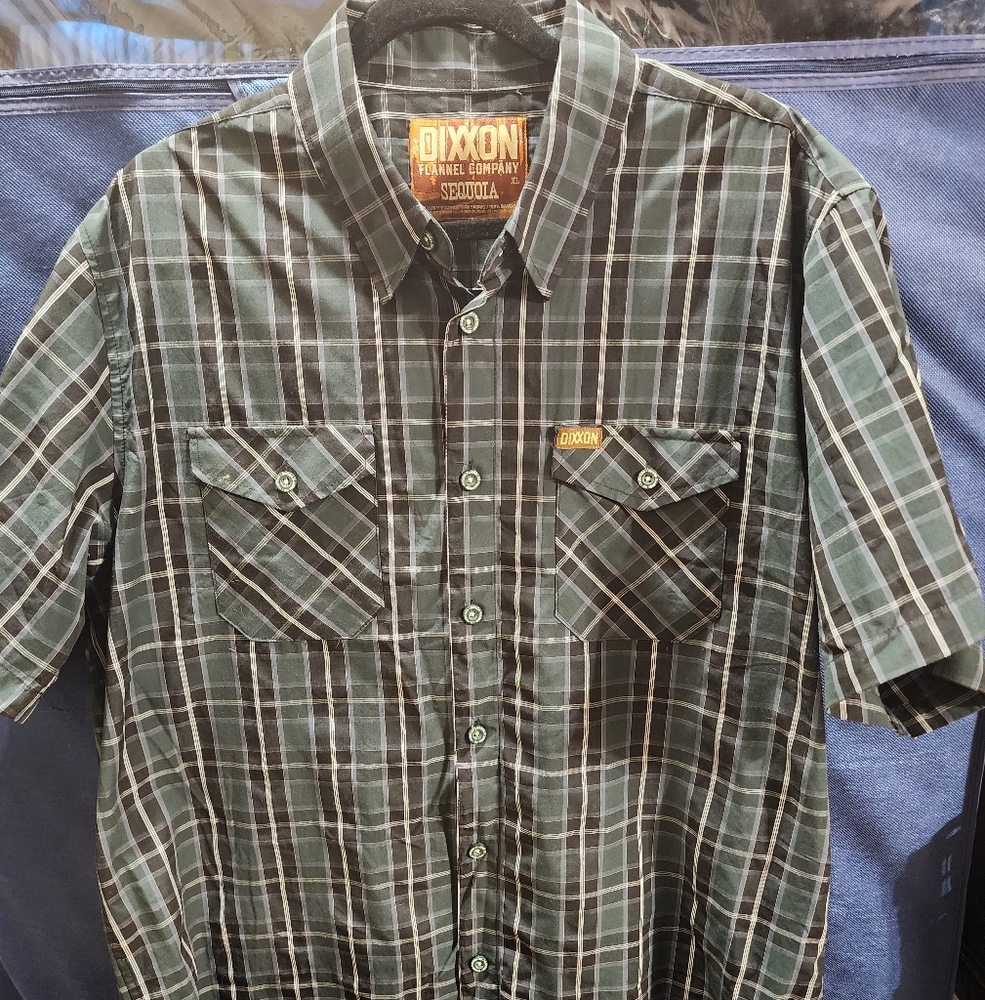NWOT DIXXON Flannel Company Sequoia Short Sleeve Button Up Shirt